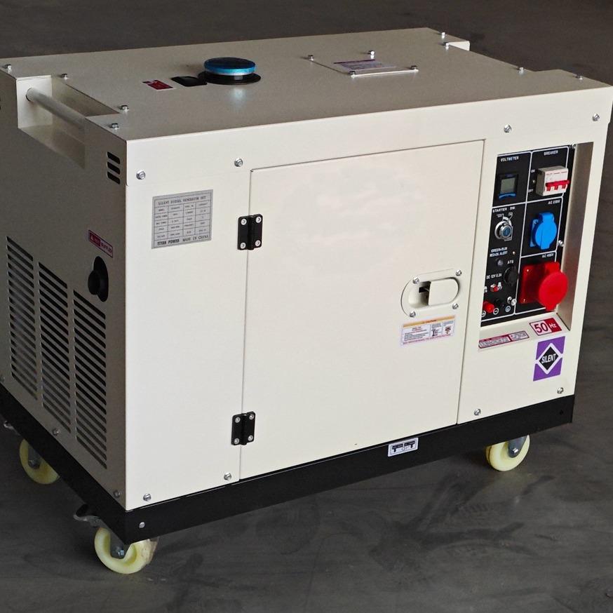 新款豪华8kw静音柴油发电机组 220V单相8kva低噪音