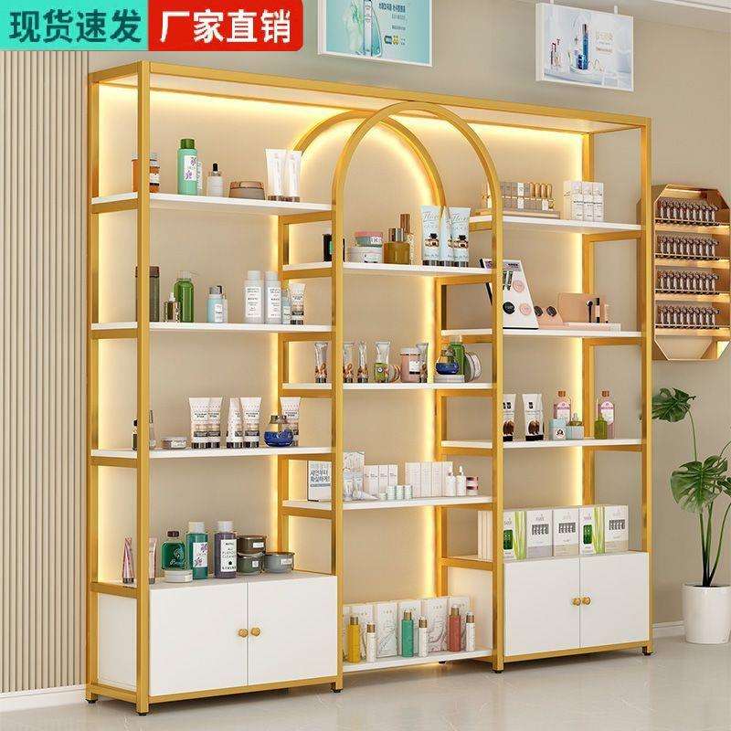 轻奢展示架美甲展示柜产品货架院置物架甲油胶柜子展柜多功能