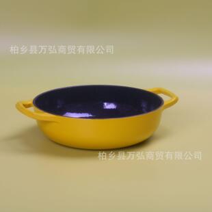 源头工厂m铸铁锅平底珐琅锅26c海鲜锅搪瓷炖锅锅粘铸铁汤无品牌