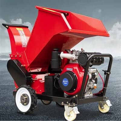 方便操作柴油碎枝机 山地林园树枝粉碎机 直径10公分残枝切碎机