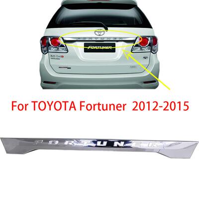 FORTUNER穿越者/奔跑者2012-2015后饰条后尾门后牌照装饰亮条