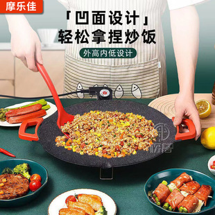 多功能家用烤肉锅电煎锅不粘锅烤肉炉烧烤盘电烤盘 批发韩式