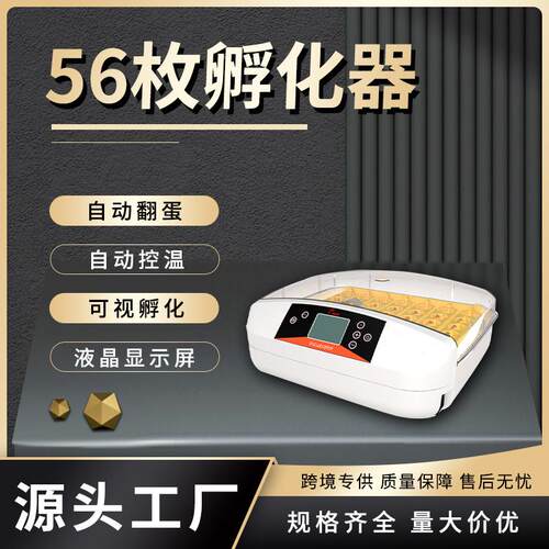 HHD厂家56枚鸡鸭鹌鹑孵化机孵化设备 智能家用小型孵化器
