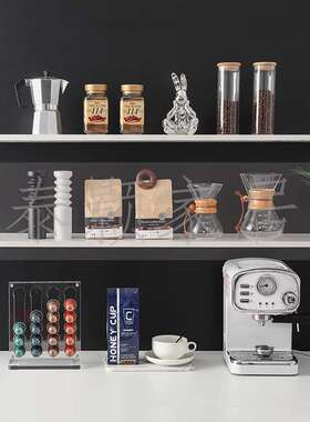样板房间厨房餐厅搭配装饰品咖啡杯碟橱柜组合储物罐展厅软装摆件