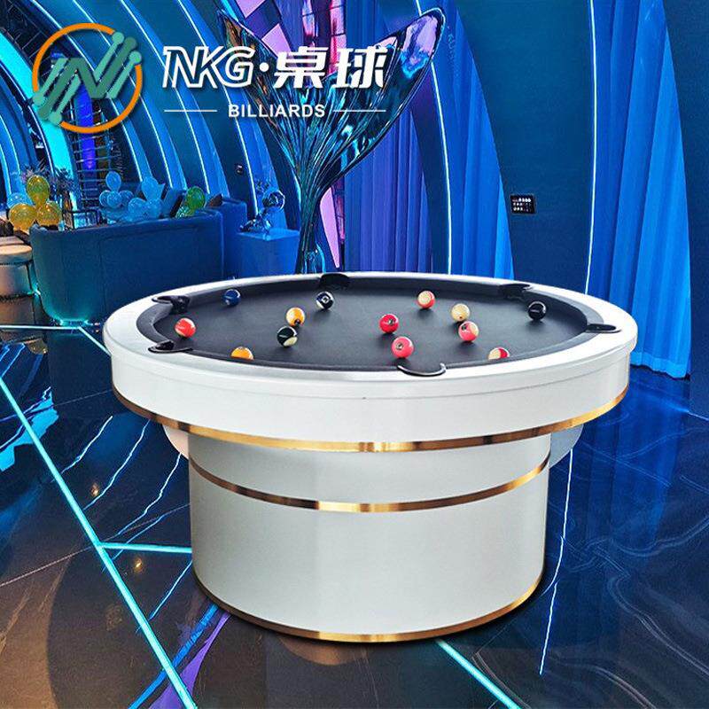 圆形台球桌多功能家用小型台球桌商用KTV酒吧会所别墅桌球台