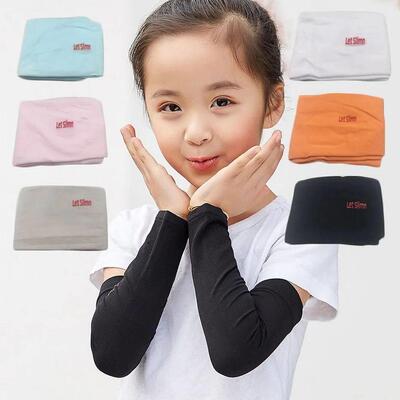 1 Pair Kids Sports cooling Arm Sleeves Cover Sun UV Protecti