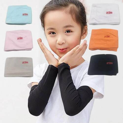 1 Pair Kids Sports cooling Arm Sleeves Cover Sun UV Protecti