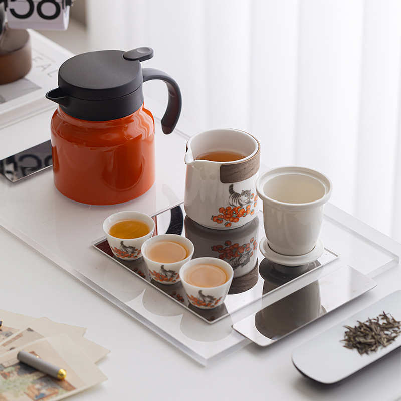 茶杯露营茶具礼品茶壶旅行泡茶焖陶瓷杯套装快办公室客茶壶杯壶