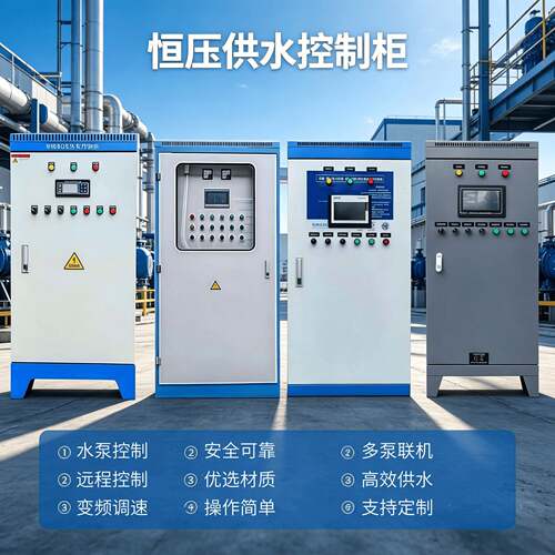 PLC电气控制柜变频软启恒压供水矿用非标成套自动化控制系统柜