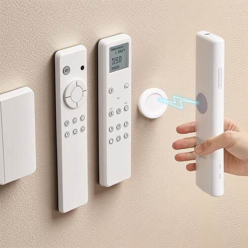 Wall-Mounted Magnetic Remote Control Holder with Strong Adhe