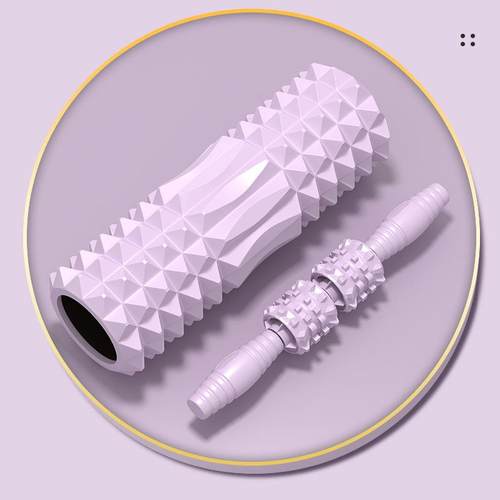 直销新款瑜伽柱套装泡沫轴件套瘦小腿普拉提泡沫滚轴按摩棒5色可