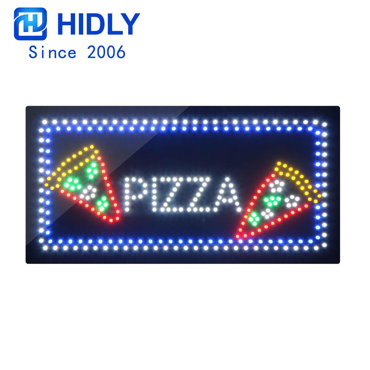 东莞厂家制作销售披萨招牌LED PIZZA 发光字标识牌(HSP0705)