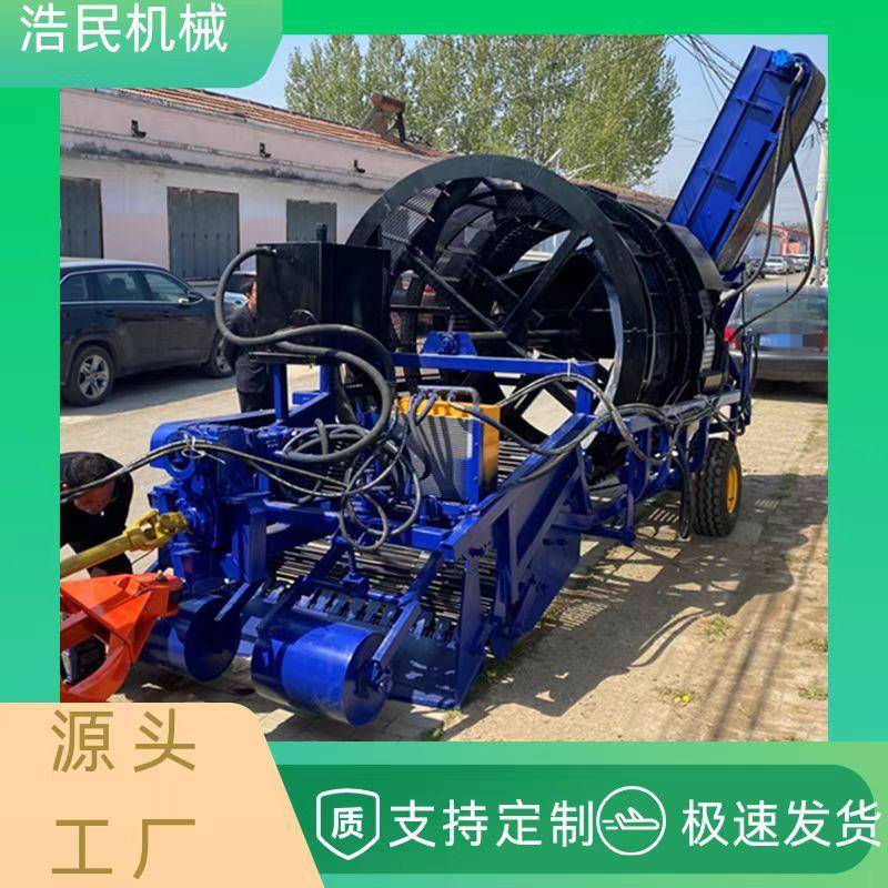 土地捡石头砖块拖拉机牵引石头清理机农用大型捡石头机筛石机