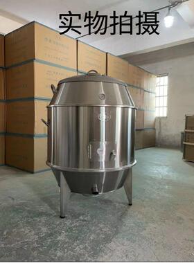 世厨加厚单层双层木炭天燃气烤鸭炉设备烧鹅烧腊脆皮五花烤肉烤炉