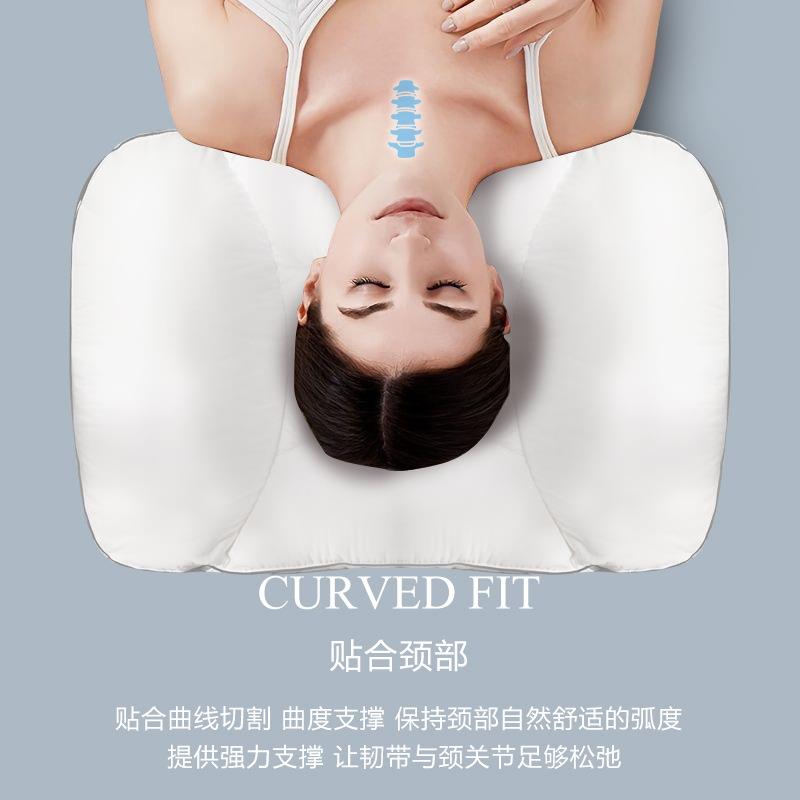 【香龄优品】女王分区支撑复合白鹅绒枕头枕芯 48*74cm 低枕护颈