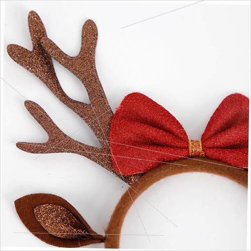 Christmas headband antler headband hair clip headband头箍