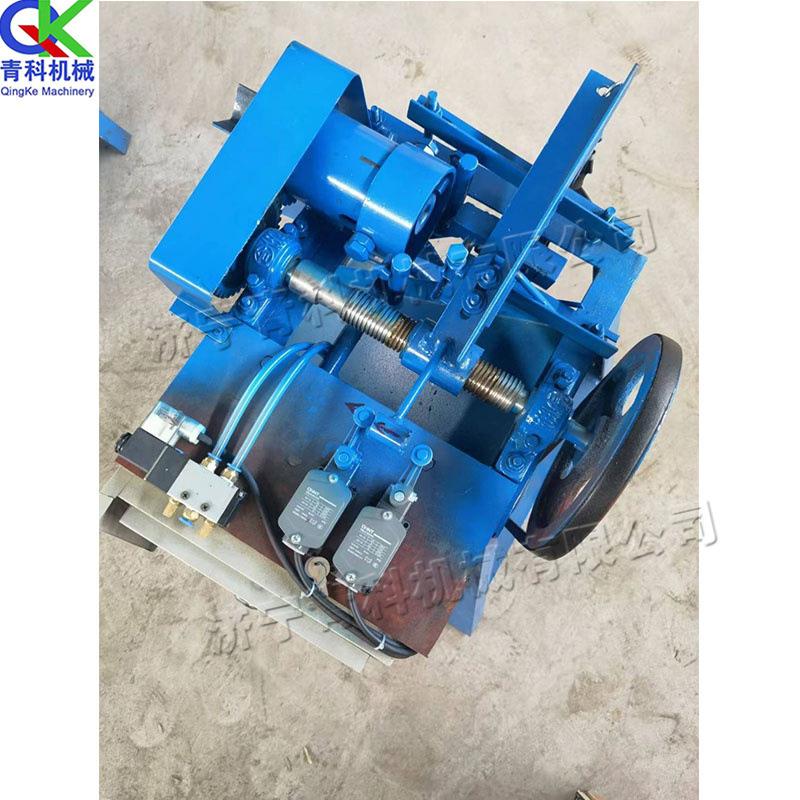 拖把杆扫把杆开牙机 全自动木棒螺纹机 电动液压台式木材套丝机