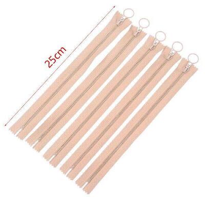 5pcs Resin Zipper 25cm Candy Colors Zippers Trousers Round
