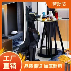 客厅装饰沙发电视柜家居托盘乔迁新居大型创意落地绅士狗摆件轻奢
