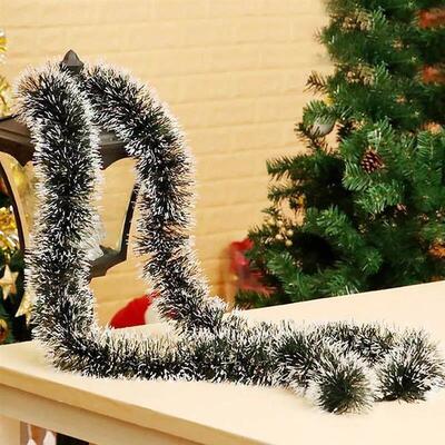 4/1Pcs Christmas Tree Garlands Artificial Wreaths Ribbon Tel
