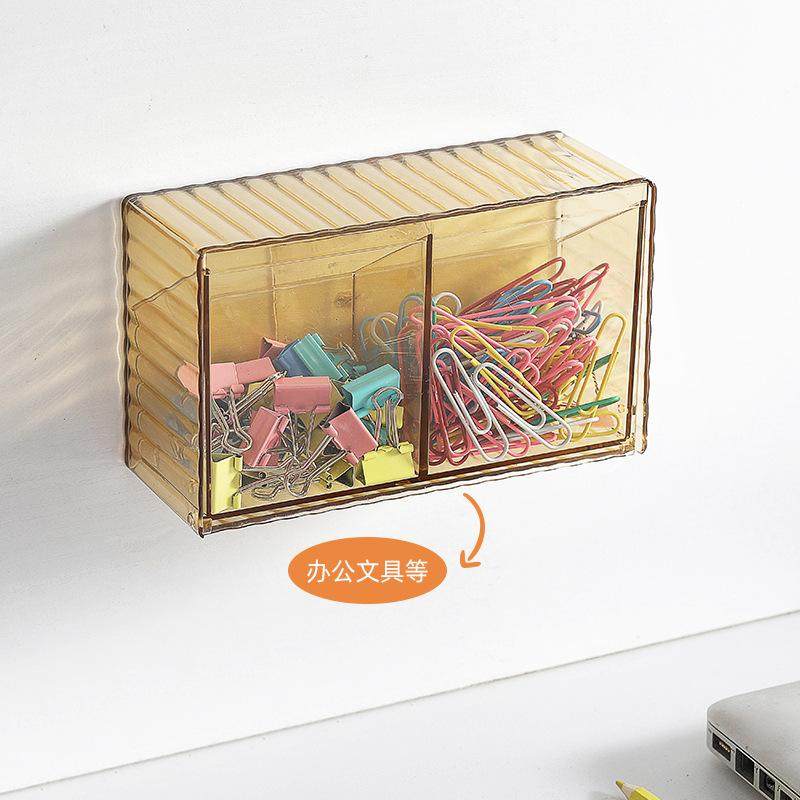 浴室墙面卸化妆品收纳盒棉签盒厕所皮筋挂壁卫生间发夹扎头绳置物,收纳整理,壁式收纳盒,淘宝优惠券,粉丝福利购,淘宝优惠卷