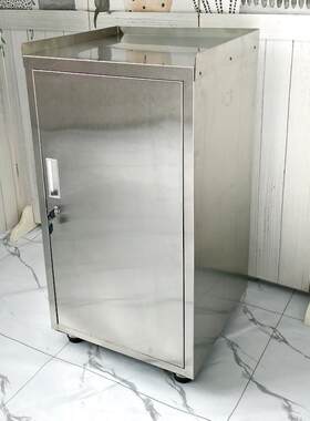 不锈钢煤气瓶柜灶台柜子厨房置物架茶水柜水桶柜经济型单门储物柜