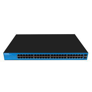 400W交换机poe 工厂直销1000M48口PoE交换机2光上行机架式