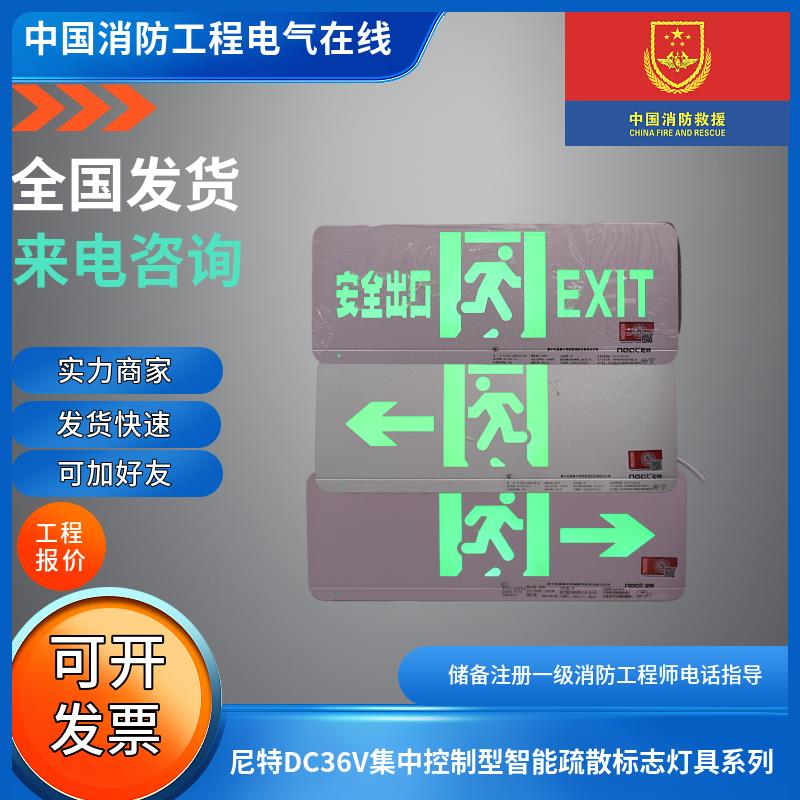 尼特DC36V集中控制疏散标志灯具NT-BLJC-1LRX0EⅡ1W-26X/16X系列