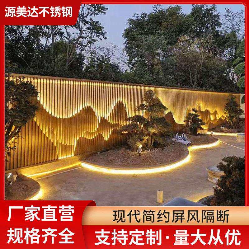 厂家供应屏风隔断木纹仿古镂空玄关庭院背景壁画雕刻格栅