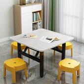 折叠矮桌方圆桌餐桌出租屋宿舍饭桌小地桌简易摆摊桌户外长方桌子