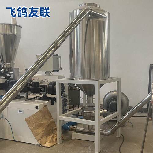 65双螺挤出机PP热切pet塑料造生产线造PE造粒PVC塑料杆粒586粒机