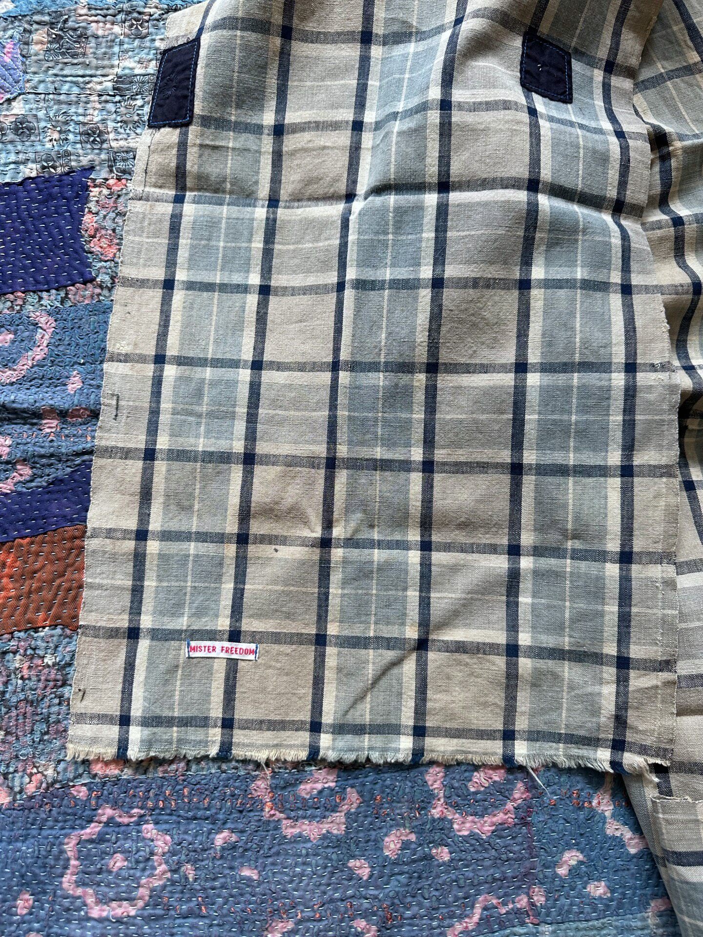 Mister Freedom Vintage Checkered Scarf — front