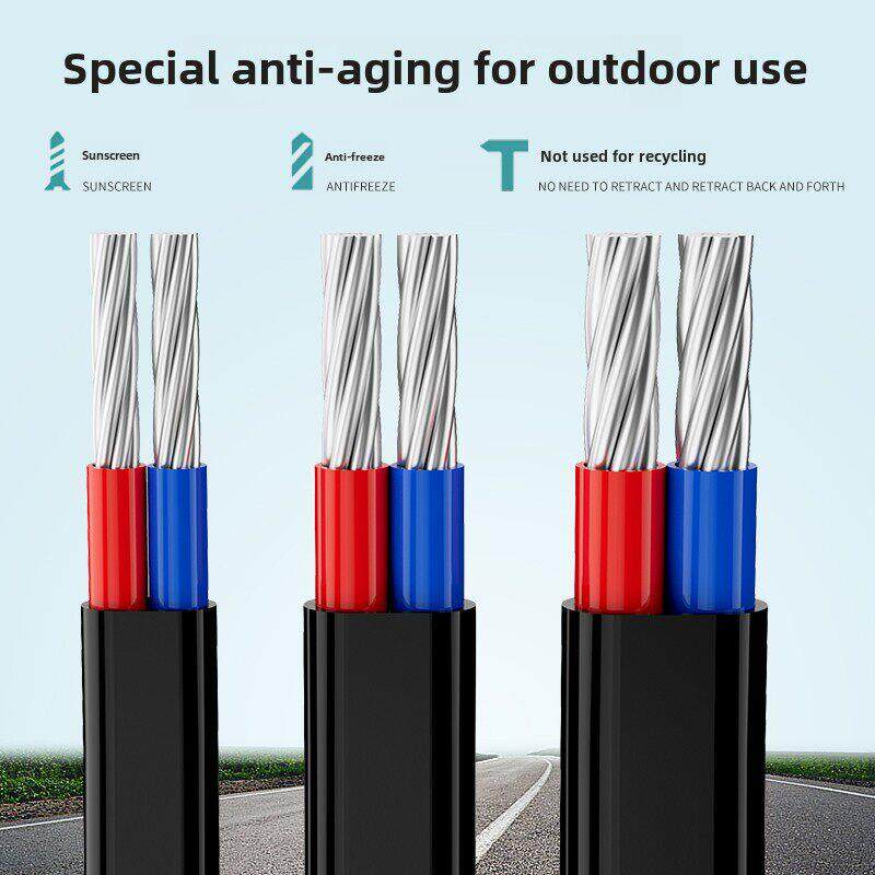 水泵专用铝芯2芯10平方家用户外电缆线双芯护套线防老化防水防晒