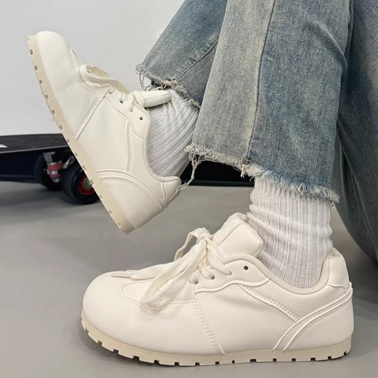 风圆头百搭小白潮流小众老爹鞋