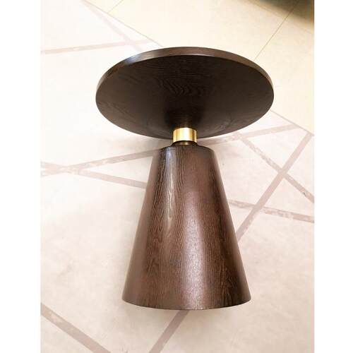 现代实木小圆桌客厅沙发边几简约网红洽谈桌咖啡厅coffee table