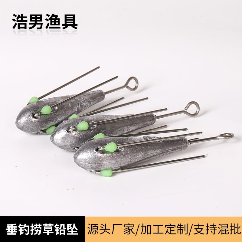 垂钓捞草坠路亚饵带环铅坠水滴配重铅坠渔具钓鱼用品配件厂家
