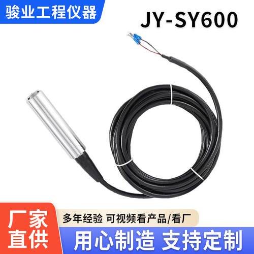 压阻式渗压计JY-SY600静压显示基坑大坝水位监测水压传感器渗压计