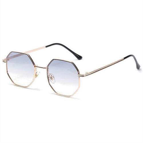 high quality Sunglasses Men Octagon Metal Sunglas 个性太阳镜