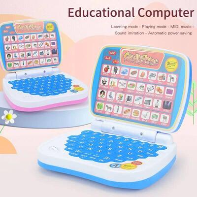 English Learning Small Laptop Toy for Kids. Boys and Girls C
