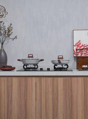 新型中国风模型房厨房装饰竹食品盒装饰软装饰模拟炉灶花瓶水果篮