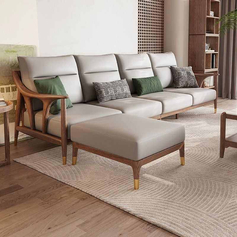 新中式实木沙发直排沙发可拆洗科技布简约北欧客厅白蜡木佛山沙发