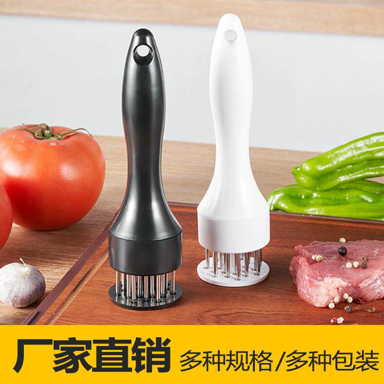 松肉针316L不锈钢牛排针插扣肉烧肉扎肉器嫩肉断筋神器牛扒锤工具