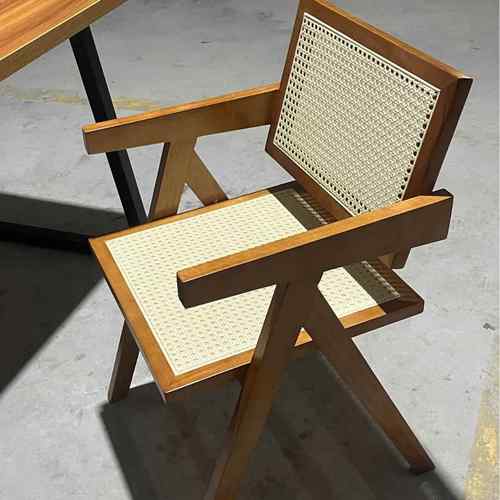 椅子餐椅书椅藤坪编卡座沙发UIU橡编胶网红民椅宿草聚餐靠背高靠