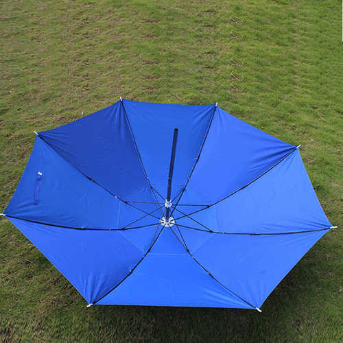 创意简约钓鱼伞定制 折叠双层户外防风防雨银胶户外垂钓伞沙滩伞
