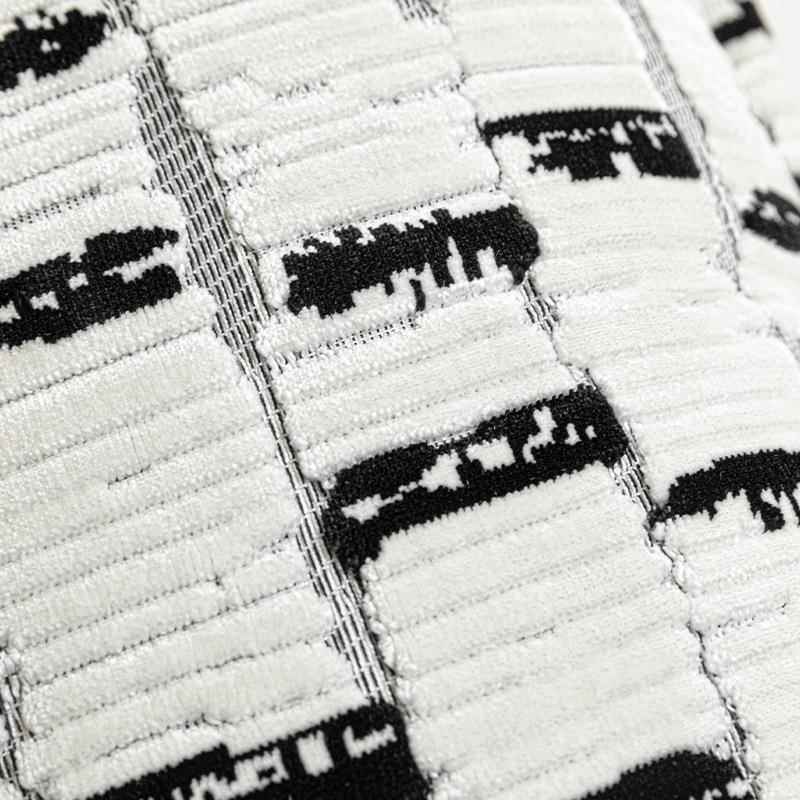 轻奢风酒割店样板间别墅黑白绒抱枕靠客厅沙床上SOJ枕靠垫发套腰