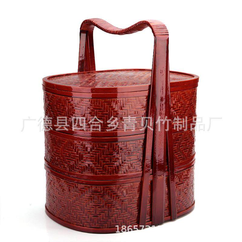 层竹cxy-666篮子拜祭祖用送餐篮精品仿古篮神拍电影三电视道具