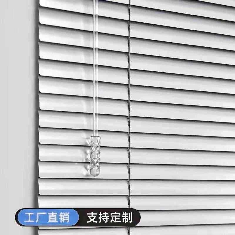 铝合金百叶窗帘定制办公室卷帘隔热防晒卧室化妆室升降遮阳百叶帘