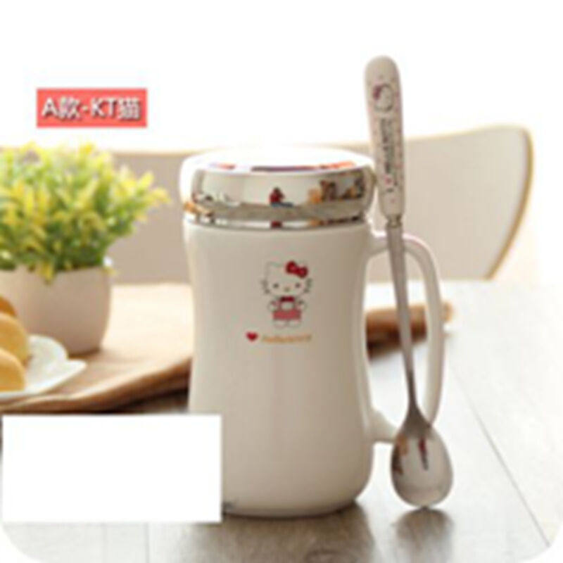 凱蒂KT貓辦公室陶瓷子4可愛龍貓帶蓋馬克咖啡情侶水子 A款粉色KT+在類目 餐飲具, 杯子/水杯/水壺, 馬克杯中 - 來自Buy2taobao.com提供專業的淘寶代購服務