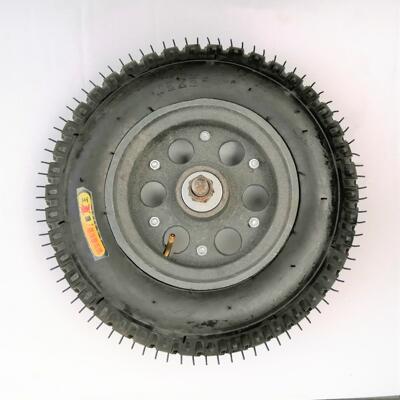 脚轮轮400-8铸铁尾轮工矿轮充气轮工地轮独轮车轮打气轮