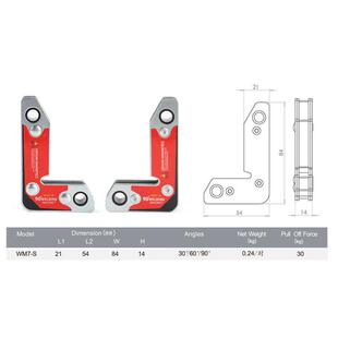 工装电焊帅销 -固定器焊接内外磁性mwm7吸铁夹具直角厂家 力直角
